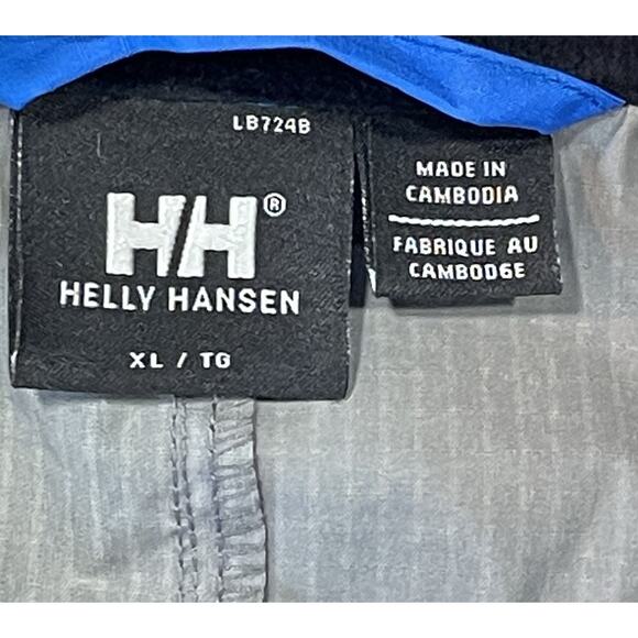 Helly Hansen Jacket Mens X-Large Blue Gray Full Zip Coat Removable Sleeves - Picture 11 of 14
